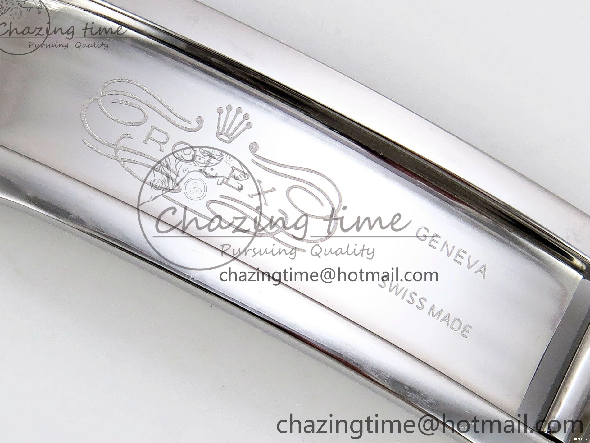 MiroTime 0418 SportInspired DayDate 40 SS JDF 904L Steel Gray Textured Stick Dial on President Bracelet VR3255 V3 (Gain Weight) 1437